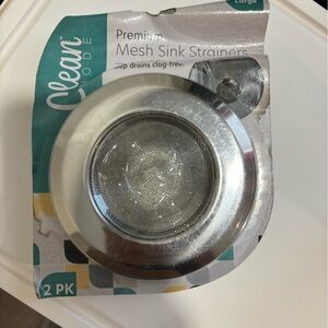 2 Pack Premium Mesh Sink Strainer. Keeps Drains Clog-Free. Size: Large